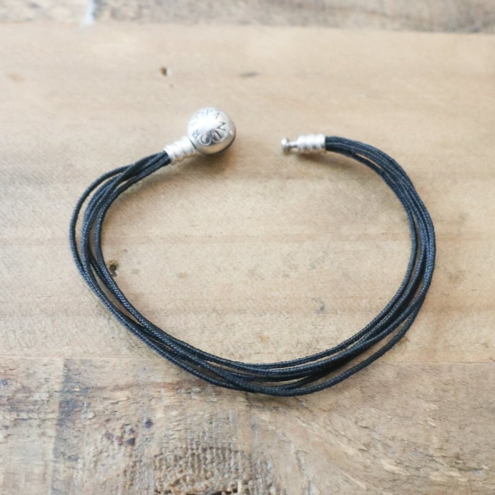 Pandora Black Multi Strand Cord Bracelet BN